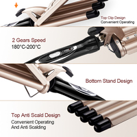 Lanumi KJ-30 Fer à boucler électrique PTC LED avec cordon rotatif automatique à 5 barils