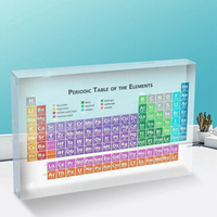 Tisch freistehende Chemie Lern anzeige Block Acryl Perioden system der Elemente