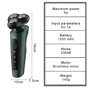 Nueva Afeitadora Eléctrica 3D 9D, Recortadora de Barba, Nariz y Vello Corporal, Carga USB, Cuchilla para Barba Lavable, Cuatro en Uno, Recargable - Product Image 2