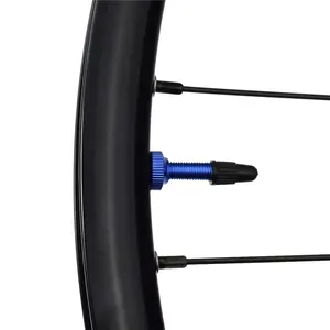 Cnc 가공 컬러 다채로운 도로 MTB 자전거 FV 밸브 프레스타 튜브리스 밸브 자전거 40mm 튜브리스 밸브 스템