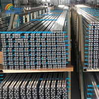 Profilé en aluminium anodisé léger 4040, extrusion standard européenne pour imprimante 3D et rail de support de machine d'automatisation