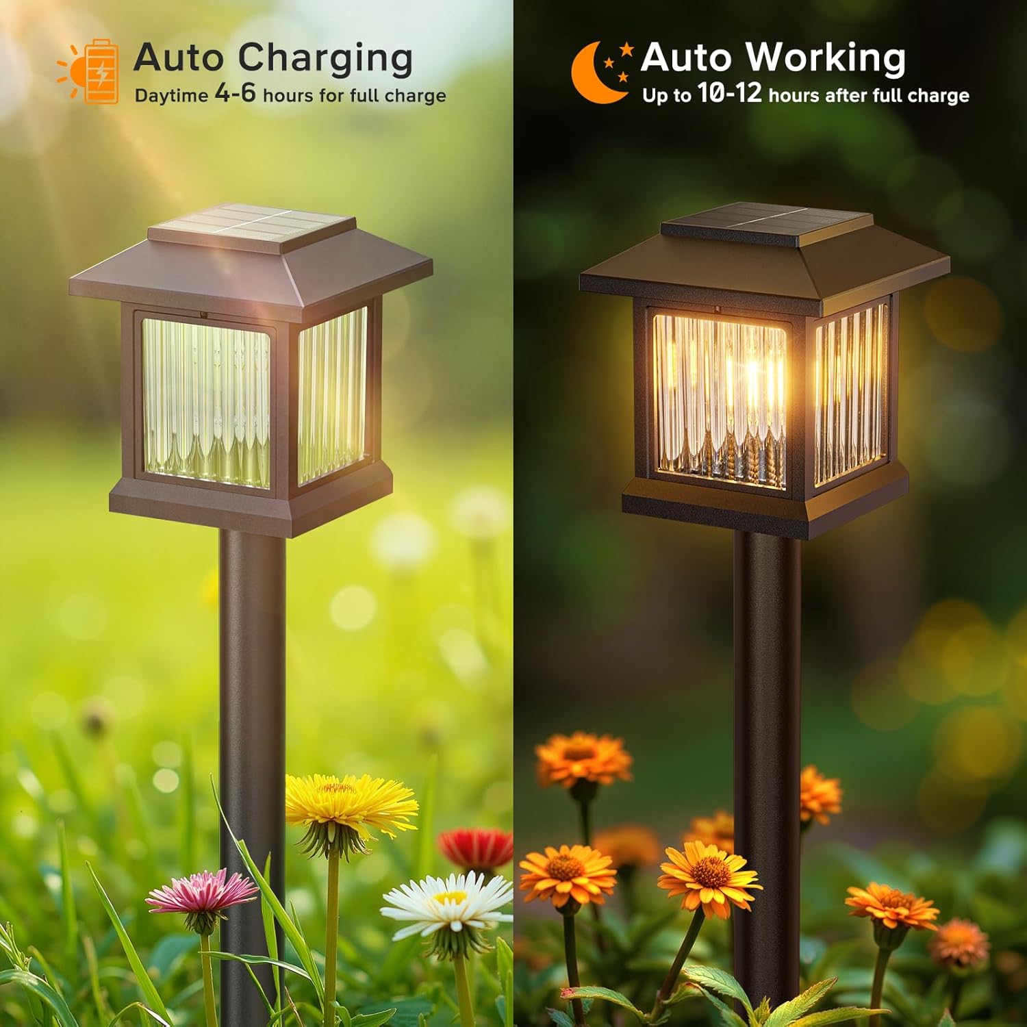 LETMY 2x Bigger Solar Pathway Lights Outdoor, Upgraded Bright Led Outdoor Solar Light For Outside, Ip65 Waterproof Solar Garden Light For Yard, Driveway, Walkway, Landscape, Patio Decor & Reviews