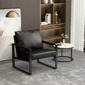 Modern Accent Armchair Upholstered Lounge Chair Metal Frame Leisure <b>Seat</b> for Living Room Home Office Dining - Product Image 5