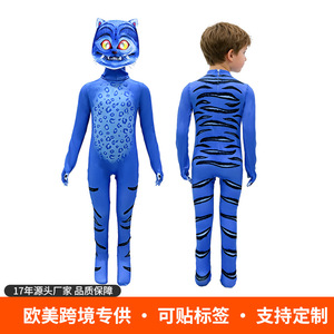 Traje de Cosplay de Cazadora de Demonios Blue Tiger para Mujer Adulta, Disfraz para Actuaciones en Escenario con Etiqueta - Product Image 3