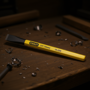 Cincel mecánico Stanley de 3/8 pulgadas (10 mm) con hoja de acero templado para trabajar metal y madera - Product Image 3