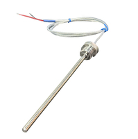 Termopar Blindado Tipo K, Cable de Acero Inoxidable con Blindaje Digital, IP66 Impermeable, Personalizable OEM, Alta Precisión de Temperatura