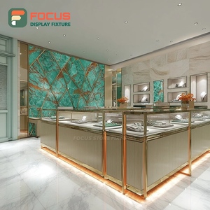 Vitrine à bijoux de luxe minimaliste avec panneau en verre trempé pour boutique - Product Image 5