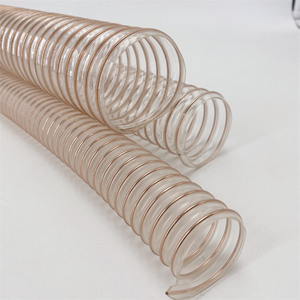 Qianrun Rubber Flexible Transparent Pu Steel Wire Hose 20mm Gas Ventilation Dust Collection Pipe - Product Image 1