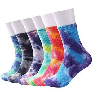 40-46 Men's Cotton Crew <b>Socks</b> Anti-Bacterial Geometric Dot Pattern Color Tinted Cuff Logo European Size Autumn - Product Image 2
