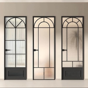 Porte battante extérieure française en aluminium de luxe avec verre trempé pour balcon, patio, villa, <span class=keywords><strong>entrée</strong></span> de <span class=keywords><strong>maison</strong></span> - Product Image 3