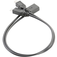 Cable Divisor Mini 5P Hembra a Tipo-C + Micro Macho de 30cm |   Cámara para Auto con Carga Rápida 3A y Detector de Radar Integrado