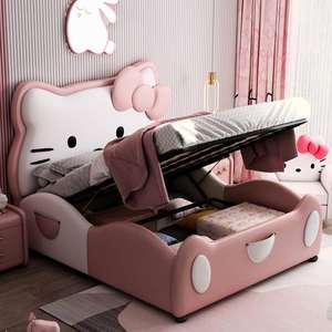 जिंस की नई डिजाइन हॉट सेलिंग हैलो किट्टी बच्चों के कमरे के लॉफ्ट एकल बिस्तर 1.5 मीटर - Product Image 5
