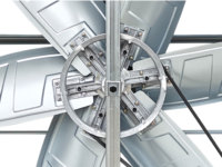 Ventilation électrique de ferme avicole Ventilateur d'extraction de serre 1000 Marteau AC Grand flux d'air Extracteur mural carré Industriel Axial