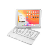 Casing Keyboard Desain Terpisah Putar 360 Derajat dengan Touchpad Backlit untuk Samsung Tab, Cover BT Magnetik Lepas Pasang OEM