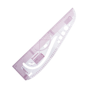 Regla de corte 3245 de plástico multifuncional para la creación y graduación de patrones de prendas, regla curva para el diseño de costuras. - Product Image 4