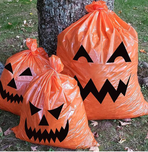 Christmas <b>Pumpkin</b> Head Pet Garbage Bag PE Halloween Packaging Bag - Product Image 6