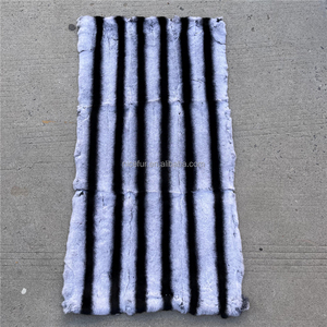 High Quality Rex <strong>Rabbit</strong> <strong>Fur</strong> Blanket Chinchilla <strong>Plate</strong> - Product Image 2
