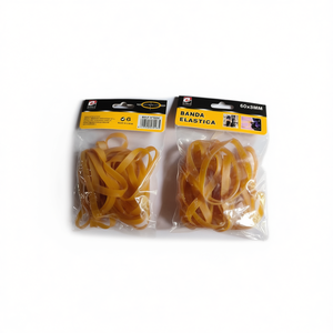 Banda Elastica Rubber Bands 60x8mm Yellow Packaging Ties - Product Image 2