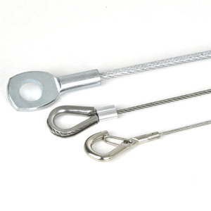 Fune in Acciaio Zincato Rivestito in PE/PVC ad Alta Resistenza con Anello, Vendita Diretta dalla Fabbrica - Product Image 2