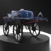 Machine de pulvérisation automatique de haute récolte Machine de pulvérisation à quatre roues surélevée Pulvérisateur automoteur Tracteur automoteur