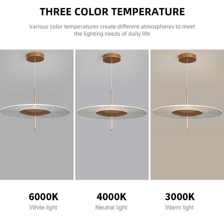 New Design Nordic For Residential Home Led Acrylic Modern Indoor Led Pendant Lamp