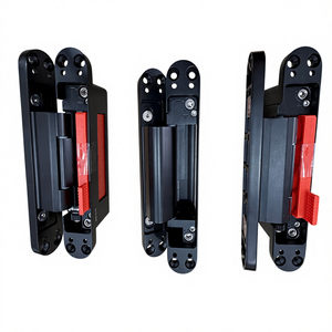 油圧式3D隠しヒンジ 亜鉛合金製 従来型デザイン 調整可能 ソフトクローズ機能付き 木製ドア用 簡単設置 - Product Image 1