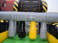 Toboggan gonflable de défi de parcours d'obstacles toxiques avec obstacle pour enfants et adultes