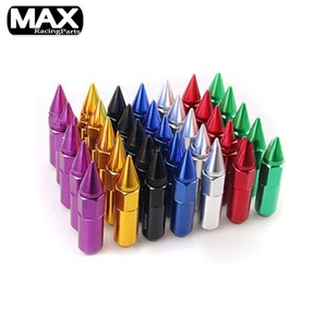 Universel 60mm Longueur M12 X 1.25mm/ M12x1.5mm Pièces De Course De Voiture En Aluminium Vis Couvercle Boulon Jantes Poussière Verrouillage Slick Roue Écrous - Product Image 2