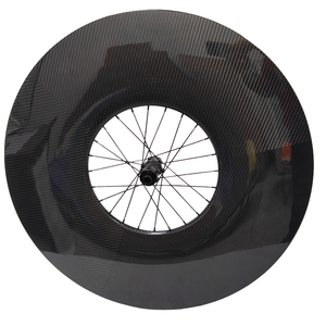 Roues de <span class=keywords><strong>vélo</strong></span> de route en carbone 180 mm, freins à disque, 700C, 28 mm de large, jeu de roues de <span class=keywords><strong>vélo</strong></span> de piste, tubeless, roues aérodynamiques de triathlon - Product Image 2