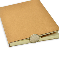 Carnet de croquis A5 en kraft à reliure apparente personnalisée, dos nu, pour aquarelle et dessin, journal d'art, vente en gros par petites quantités