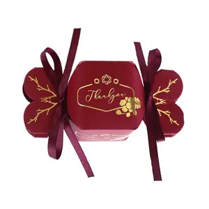 Boîte à bonbons en forme de papillon, 1 pièce, boîte en papier pour chocolat, décoration de fête d'anniversaire, mariage, boîtes cadeaux, vente en gros