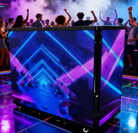 Table de DJ LED personnalisable intérieure/extérieure P2.604, affichage numérique pour DJ mobiles dans les bars, les mariages et les expositions