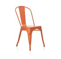 Chaise de salle à manger en métal peint, Offres Spéciales et prix le plus bas, fabriquée avec une feuille de métal pour salle à manger