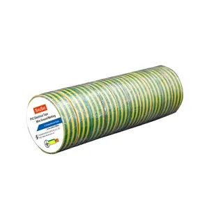 Prix ruban PVC pour isolation électrique étanche jaune vert couleur PVC ruban isolant électrique