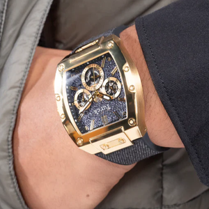 Reloj Deportivo de Moda para Hombre <span class=keywords><strong>GUS</strong></span> Wholesale, Caja Cuadrada, Correa de Silicona de Acero Inoxidable, Esfera de Cristal, Resistente al Agua, Estilo Antiguo, GW0786G1 - Product Image 3