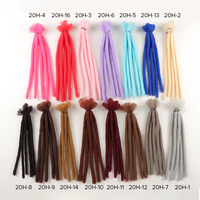 Orient all'ingrosso capelli sintetici dreadlocks extension multicolor dreads finte locs per donna nera com cabelo sintetico
