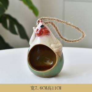 نبات جوت عصاري حبل ، زارع معلق ، زهرية زهور الديك الإبداعية المثبتة على الحائط (النبات غير مشمول) - Product Image 3