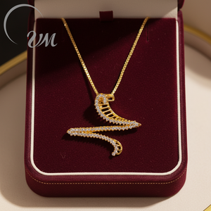 UMJewelry <b>Silver</b> Necklace Wholesale gold-plated suitable <b>for</b> both <b>men</b> and women Engagement gift anniversary daily wear party - Product Image 5