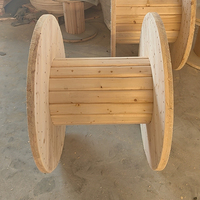 Bobines de fil vides industrielles professionnelles robustes de qualité export, grande capacité, tambours à câbles en bois durables
