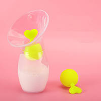 Tire-lait portable à une main avec mamelon en silicone OEM aspiration mains libres pour le confort du bébé