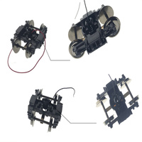 Châssis universel de voiture de train à l'échelle 1/87 HO accessoires intégrés modèle de voiture bogie pour Trainr