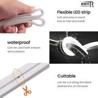 Bande lumineuse LED néon flexible blanche 16*16mm, étanche IP68, silicone néon flexible pour éclairage architectural extérieur