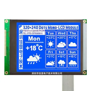 Werkseitige Herstellung STN Blau weiße LED-Hintergrund beleuchtung ohne Controller 5,0 V Netzteil 320x240 Grafik-LCD-Anzeige modul