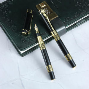 Penna Stilografica Classica di Lusso in Metallo da 0,5 mm <span class=keywords><strong>con</strong></span> <span class=keywords><strong>Pennino</strong></span> per Firma Misura F <span class=keywords><strong>Scrittura</strong></span> Fluida per Studenti Ufficio Casa - Product Image 3