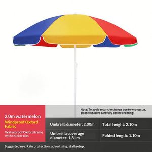 Parasol de plage grand format avec protection UV pour activités de plein air, logo personnalisé, idéal pour cadeau promotionnel (OEM/ODM) - Product Image 2