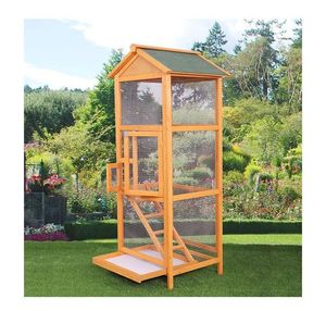 Çin tasarımları açık büyük ahşap papağan kafes büyük kuş kafesi yürümek - Product Image 5