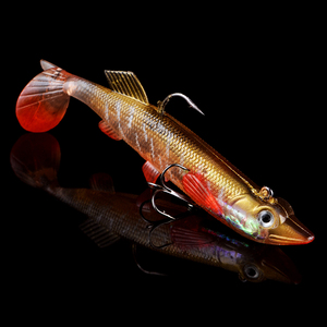 Bajo maestro suave del cuerpo de pescado suave cabeza de plomo pescado atraer con gancho de Pesca de Mar pike bajo atraer - Product Image 6