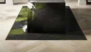 Pierre naturelle de grande taille, marbre de Jade de glace, émeraude froide, marbre vert de luxe, beauté verte, pierre naturelle - Product Image 3