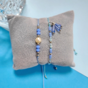 <span class=keywords><strong>Kit</strong></span> de <span class=keywords><strong>bracelet</strong></span> en <span class=keywords><strong>macramé</strong></span> avec perles de rocaille, fil de verre opale, style bohème, fournitures de bijoux faits à la main, vente en gros - Product Image 4
