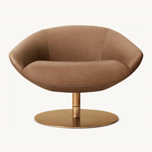 Sassanid OEM Design emblématique du milieu du siècle Mobilier de salon Confort généreux Chaise pivotante en cuir <span class=keywords><strong>Lanzo</strong></span> - Product Image 2